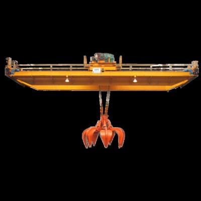 China Electric Driven European Double Bridge Crane Beam 160 Ton Europe Overhead Bridge Crane With Grab for sale