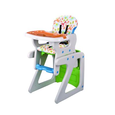 China Childhood Baby Adjustable Happy Umpire Chair 2 IN 1 Baby Highchair Multifunctional Plastic Kids Dinner Chair for sale