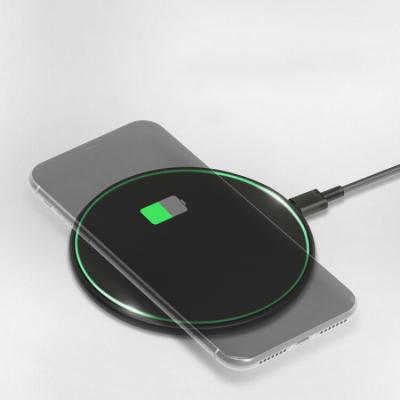 China 10w Qi Mobile Phone Charging Pad Wireless Charger Pad Charging Receiver for Different Phones for sale