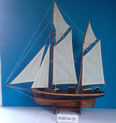 China Europe wooden ship model, any finish, any color, hot sale size 25 30 38 45 60 68 75 90 120cm for sale