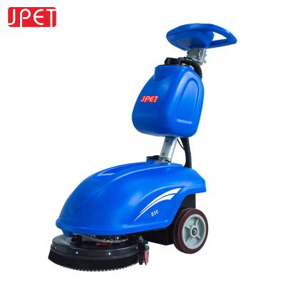 China Hotels Hotels Hand Push Foldable Automatic Floor Scrubber Electric Floor Cleaning Machine For Hotel for sale