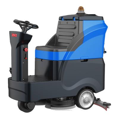 China Hotels Modern Design Ride On Compact Design Cleaning Machines Industrial Floor Scrubber Drive Cleaning Wheel for sale