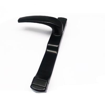 China Modern Good Quality Zinc Alloy Door Handle With Painted Color Lever Furniture Luxury Black Door Handle for sale