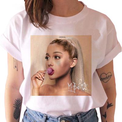 China 2020 New Arrival Fashion Singer Breathable Women Print Short T-shirt for sale