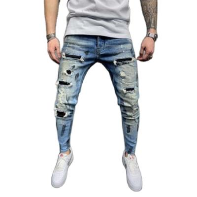 China Viable Seller 2021 Men's Slim Blue Denim Jens Pant For Man From Skinny Jeans De Los Hombr Custom for sale