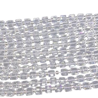 China Trendy Stone Beads Clear Mood Quartz Natural Stone Beads Handmade Necklace for sale