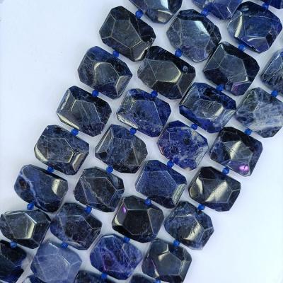 China Polished Beads Beach Sodalite Factoey Price Genuine Gemstone Jewelry Gemstone Beads Gemstone Jewelry for sale