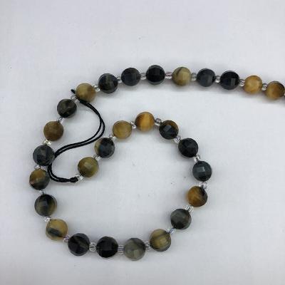 China Trendy Type Golden Orchid Tiger Loose Beads Natural Stones Tiger Stone Turquoise Bead 8mm Lantern Bracelet for sale