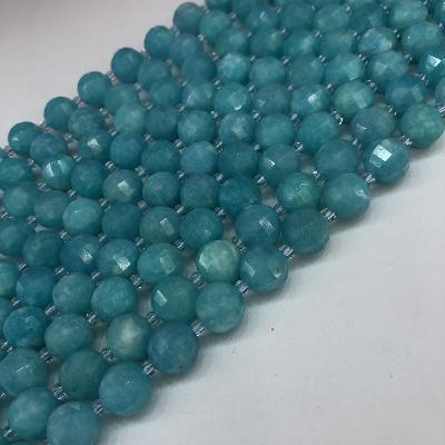 China Fashionable 8mm Lantern Type Amazonite Bracelet Stone Beads Sets for sale