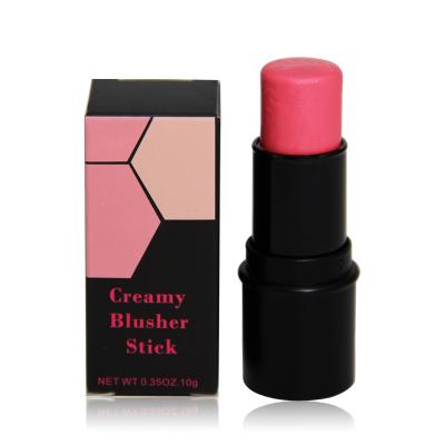 China Customized Logo Private Label Blush Stick Waterproof Private Label Beauty Makeup Cream Blush Stick for sale