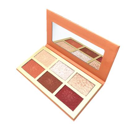 China Wholesale Waterproof Eyeshadow And Blush Makeup Dye Private Label Long Lasting Waterproof Highlighter Bar Blush Palette for sale