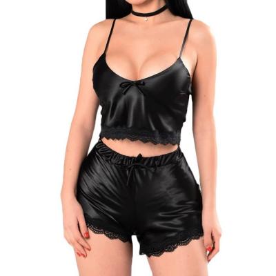 China 2021 Acrylic New Arrivals Fashion Spot Sexy Leisure Use Sleepwear Women Pajamas Lingerie Two Piece Sets Shorts 2 Pieces for sale