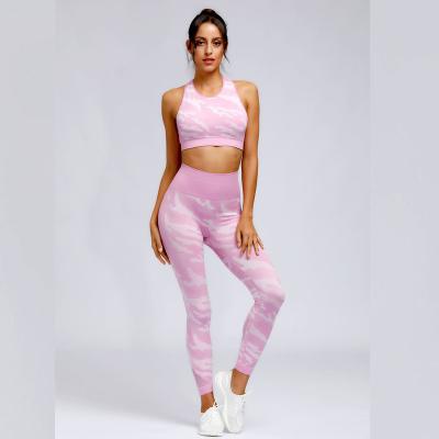 China Wholesale Breathable Sports Sportswear Female Yoga Clothing Fits 2 Piece Set Sexy Woman Yoga Workout Set Gym Clothing Female for sale