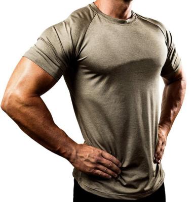 China Wholesale High Quality QUICK DRY Fitness Men's Gym Basic Style Sports Tight Elastic Compression T-shirt Custom Made for sale