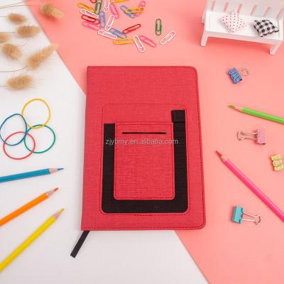 China Write Factory Direct Cheap Customized Size A5 Thermal Binding Red Cloth Notebook For Business for sale