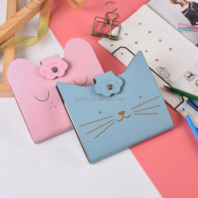 China Factory Direct Cheap Logo Cute Style Leather Cover Hardcover Custom Students Exercise Notebook With Button Lock for sale