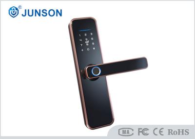 China 6V 500DPI Multiple Open Ways Fingerprint Security Door Lock Aluminum Alloy Panel for sale