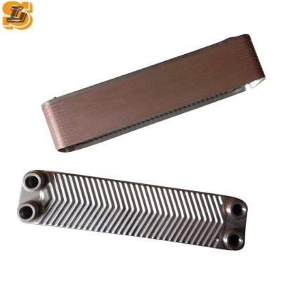 China Good Price Copper Welded Cooling Plate Heat Exchanger For Air Dryer for sale