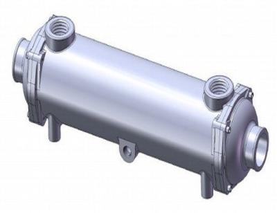 China Air Conditioner Pool Use 316L Stainless Steel Shell And Tube Heat Exchanger for sale