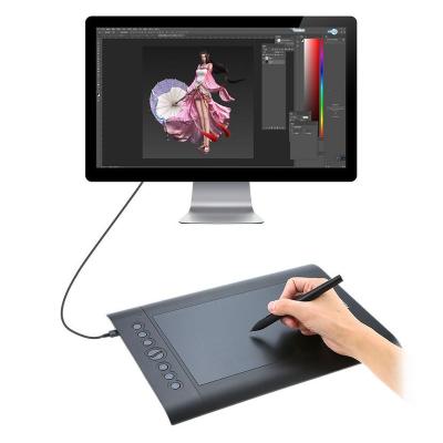 China 16 USB Graphics Tablet Professional Drawing Laptop 6 Inch 8 Keys 10 x Digital for sale