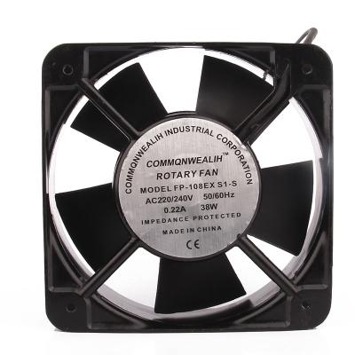 China Fp-108-7 12738 AC220V 127X127X38MM 0.16/0.14A 24/23W 12CM Hotels Ball Insert Imported Fan for sale