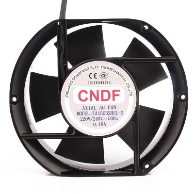 China Oriental CNDF TA15052HSL-2 220V 0.25A 17CM AC axial flow axial chllmax for hotels go industrial ceiling ventilador hvls ceiling fan for sale