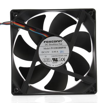 China ODM New 120x120x38MM Hotels Ready Current 12038 DC Fan 12V 0.90A PV123812DSPF 01 Del 12CM Brushless DC for sale