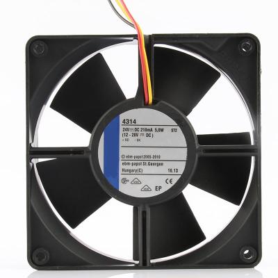 China Hotels ODM Ready Stock Original German EPT Fan 4314 12032 120X120X32 12CM DC 24V 5W 0.20A Inverter Cabinet Fan for sale