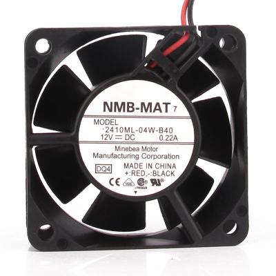 China Hotels NMB-MAT 2410ML-04W-B40 6025 2-wire ball 6CM 60X60X25MM 12V 0.22A double fade bakerombre axial flow industrial radial fan for sale