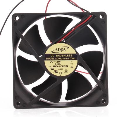 China Hotels new original ADDA AD0924HB-A70GL 24V 0.15A 9cm 9225 inverter 92X92X25mm axial flow ceiling industrial duct fan for sale