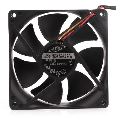 China 9225 9cm chillmax hotels AD0912XB-A73GL BRUSHLESS DC 12V 0.42A 92x92x25mm will fade bakershadow to exhaust axial flow fan fansedgecooling for sale