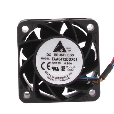 China Original Delta TAA0412DDX01 4020 40x40x20mm 4cm 12V 0.90A PWM High Speed ​​Regulation Hotels Air Volume Server Axial Flow Fan for sale