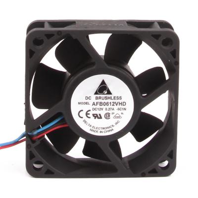 China Hotel Delta 6020 12v 0.27A 6cm Double Ball Chassis High Wind Speed ​​AFB0612VHD 60mmx60mmx20mm 6020 ventiladores Radial Fan for sale