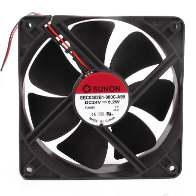 China Hotels new original SUNON EEC0382B1-000C-A99 120X120X38MM 12038 chassis heat dissipation fan 12CM*/24V for sale