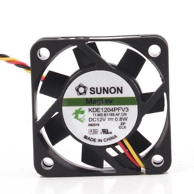 China SUNON 4010 40x40x10mm 4cm Hotels Magnetic Levitation Supporting 4cm Fan KDE1204PFV3 12V 0.8W Super Quiet Fan for sale