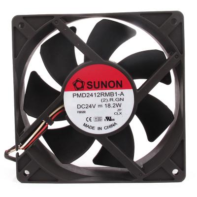 China Quasi-built original high hotels PMD2412PMB1-A SUNON 12038 120x120x38mm 12cm 24V 18.2W high air volume industrial ceili fan inverter for sale