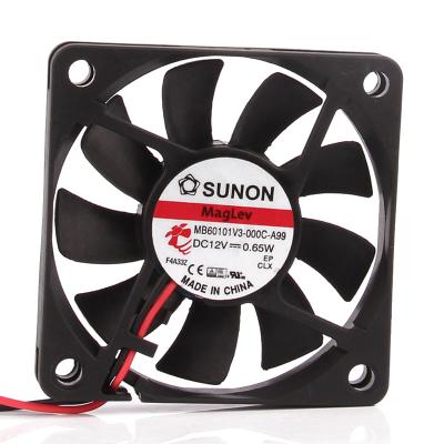 China SUNON hotels 6010 ultrathin fan 6cm 60X60X10MM 12V 0.65W MB60101V3-000C-A99 ultra-quiet fan bakerombre ventilation fan for sale