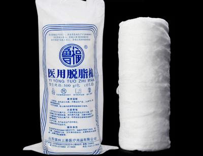 China Absorberende katoenen rol Gewicht 500 g watten jumborol Non Irritation Soft Comfort Te koop