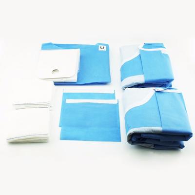 Cina OEM Disposable Dental Implant Drape Pack Sterile Surgical Kit General Drape Set in vendita