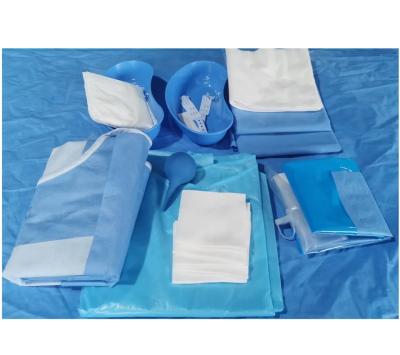 中国 Blue Non Woven Disposable Sterile Surgical Packs For Surgery Operation 販売のため