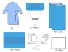 China Conjunto de cirugía de tejidos no tejidos desechables y estériles en venta