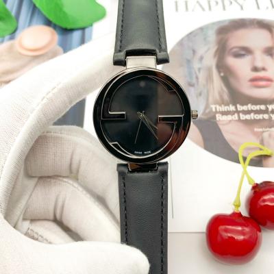 China Latest New Model Day/Date Designer Watch Leather With Logo Band Women Quartz Custom Watches for sale