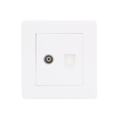 China Security TV&Telephone socket outlet in wall switches in electrical. elect. universal recessed sockets and sockets household for sale