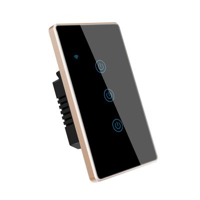 China DS-1041WN 1Gang Tuya Smart Home Module Wireless Wifi Wall Switches Stage Remote Touch Time Digital Lamp Light Control Voice Control for sale