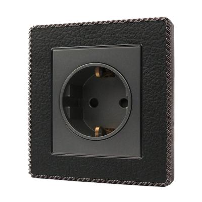 China Residential Standard Wall Socket In European Hot Selling German Outlet Single German Socket Universal Multiple Socket for sale