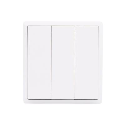 China White Mode Simplicity 3 Way Band 2 Switch 10A Wall Switch With Full Coverage On for sale