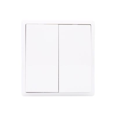 China Full coverage warm white color brand kekai fashion simplicity sale switch 10A wall switch 2gang 2way electrical switch for sale