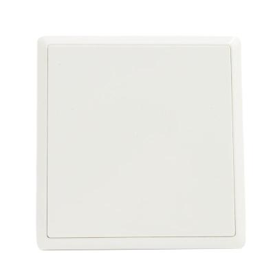 China Fashion Simplicity Good Quality Modern New Design Universal Blank Panel Wall Switch Socket White Panel for sale