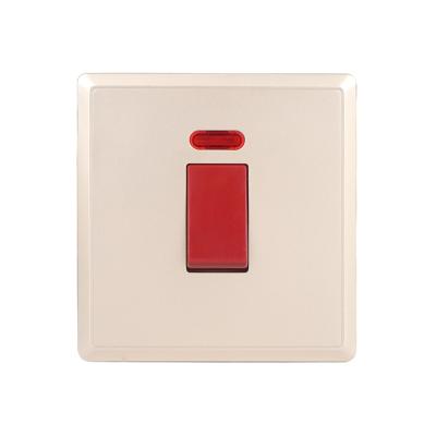 China Fashion Simplicity Hot Selling 20A Switch with Neon! New Design Good Quality Modern Wall Light Switch for sale