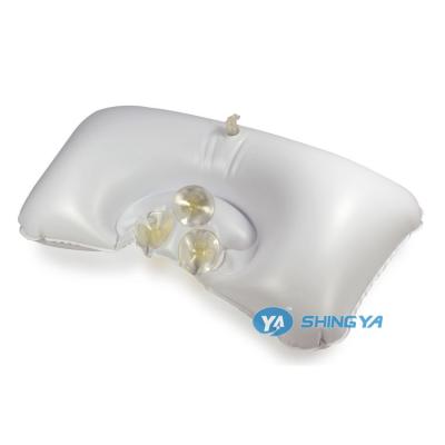 China Sustainable Cheap Inflatable Waterproof PVC Bath Pillow With Suction Cup for sale